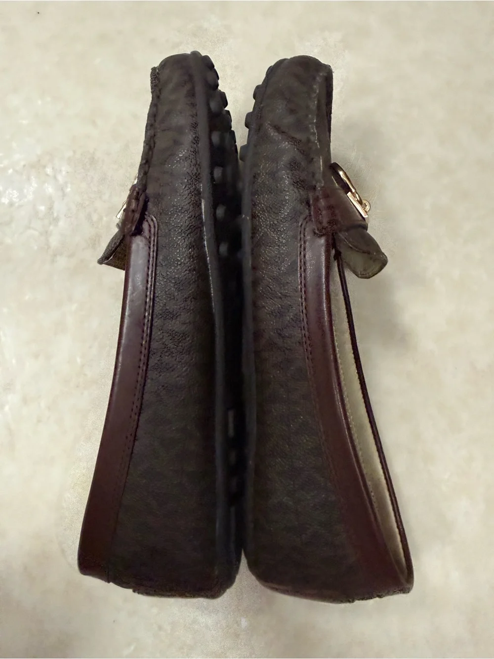 Michael Kors Hamilton brown logo loafers 81/2